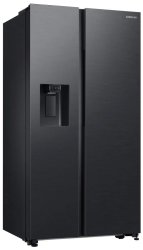 Samsung 617L SIDE BY SIDE Fridge Freezer Non Plumbed Gentle Black - RS64DG53R3B1FA