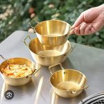 Stainless Steel Korean Dishing Bowl - Silver 17CM