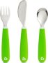 Munchkin Splash Toddler Fork Knife And Spoon Set Green
