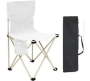 Folding High Back Camping Chair With Carry Bag White