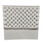 Diamond Button Headboard - Silver Grey- Double