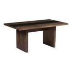 Smte Modern Wooden Dining Room Table Brown With Keychain