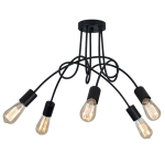 Tangle Chandelier 5 Light Black