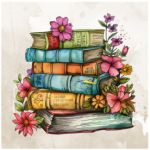 Fabric Paint Cushion Cover Whimsical Books