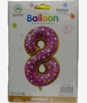 Casey 102CM Donut Balloon Number 8