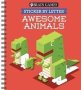 Brain Games - Sticker By Letter: Awesome Animals   Sticker Puzzles - Kids Activity Book     Spiral Bound