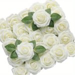 25PCS Lifelike Artificial Roses - Perfect For Home Office & Cafe Decor Ideal For Valentine's Mother's Day Birthdays & Outdoor We