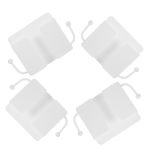 Jojofuny 4PCS Wall Mount Phone Holder And Remote Organizer For Home Storage Box For Phones Cables And Remotes Space-saving Desig