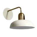 Pluto Gold And Black Or Ivory Wall Light - Black And Gold