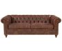 Euro Leather Chesterfield 3 Seater Sofa