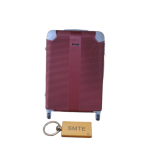 Smte Hard Outer Shell Luggage 23 With Smte Keyring Red With Keychain