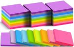 3X3 Sticky Notes 36 Pads 9 Bright Colors Self-adhesive Memo Pads Strong Adhesive Perfect For Office Desk Home Reminders School N