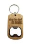Bottle Opener Keyring Wood Fathers Day Gift Idea Beer Opener Key Holder