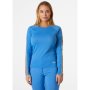 Women's Lifa Active Stripe Crew Base Layer - 554 Ultra Blue / XS