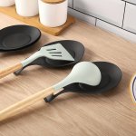 Easy-clean Tpe Spoon Rest - Silicone Kitchen Utensil Holder Heat-resistant & Odor-blocking For Home And Restaurant Use