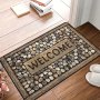 New Carpet Floor Mat Polyester Cobblestone Pattern Welcome Come Back Non-slip Waterproof Suitable For Rv Entrance