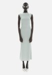 Mermaid-skirt Bodycon Dress - Light Turquoise
