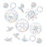 Decor Bird Collision Prevention Reflective Vinyl Window Stickers - 15 Piece