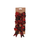 Bow Set Of 3PCS Pvc In Check Design 10X13CM