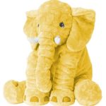 Plush Elephant Toy Pillow Yellow