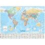 Collins World Wall Laminated Map   Sheet Map Flat