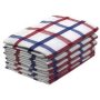 Kitchen Towel 045X070CM Checks Optical White Design 20031 5 Pack