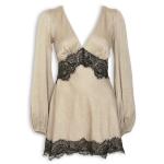 Oyster Lace Trim MINI Dress