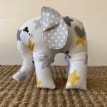 Ndlovu Handmade Elephant Soft Toy - Grey With Stars - Small Or Medium - Small