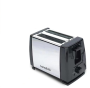 Black Adjustable Temperature 2 Slice Toaster