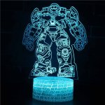 Iron Man Hulkbuster Rgb Cracked Base Effect Night Light With 7 Color Options