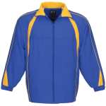 Unisex Splice Track Top Royal Blue Yellow