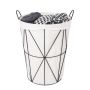 Sensea Metal Laundry Basket White