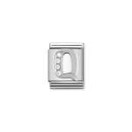 Composable Big Link Silver Letter Q