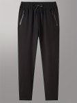 Men's Solid Color Activewear Sports Pants Drawstring Quick Dry Athletic Trousers Athletic Joggers For Men Summer Autumn Gym Fitn