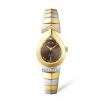 Women's Designer Gold Watch - Earthy Brown Dial