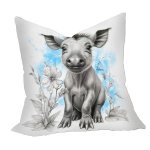 Blue Baby Warthog Luxury Scatter By Nathan Pieterse