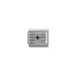 Composable Classic Link Lines Around Black Stone