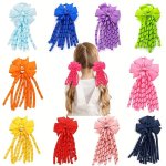 2PCS New Tassel Bow Hair Rope Cute Girls Headwear Hair Accessories
