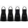 Neck Adjustable Apron With 2 Pockets - 4 Pack