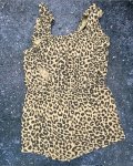 Cotton On Leopard Print Romper 7Y