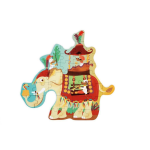 Scratch Europe Contour Puzzle: 36 Pieces Elephant