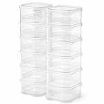 14 Pack Stackable Refrigerator Storage Organizers With Lids