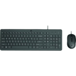 HP 150 Wired Mouse And Keyboard Combo Set English - BLACK-240J7AA