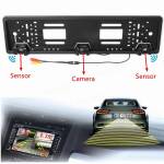 License Plate Parking Sensor With HD Rear View Camera