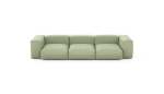 Three Module Sofa - Linen - Olive - 314CM X 115CM