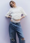 Oversized T-Shirt - Cream Bow