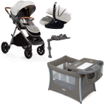 Joie Signature Finiti Travel System + Joie Illusion Camp Cot Bundle