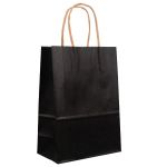 Medium Black Party Bag With Handle Pack Of 10