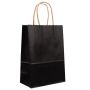 Medium Black Party Bag With Handle Pack Of 10