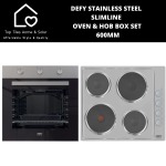 Defy Stainless Steel Slimline Oven & Hob Box Set - 600MM DCB849E